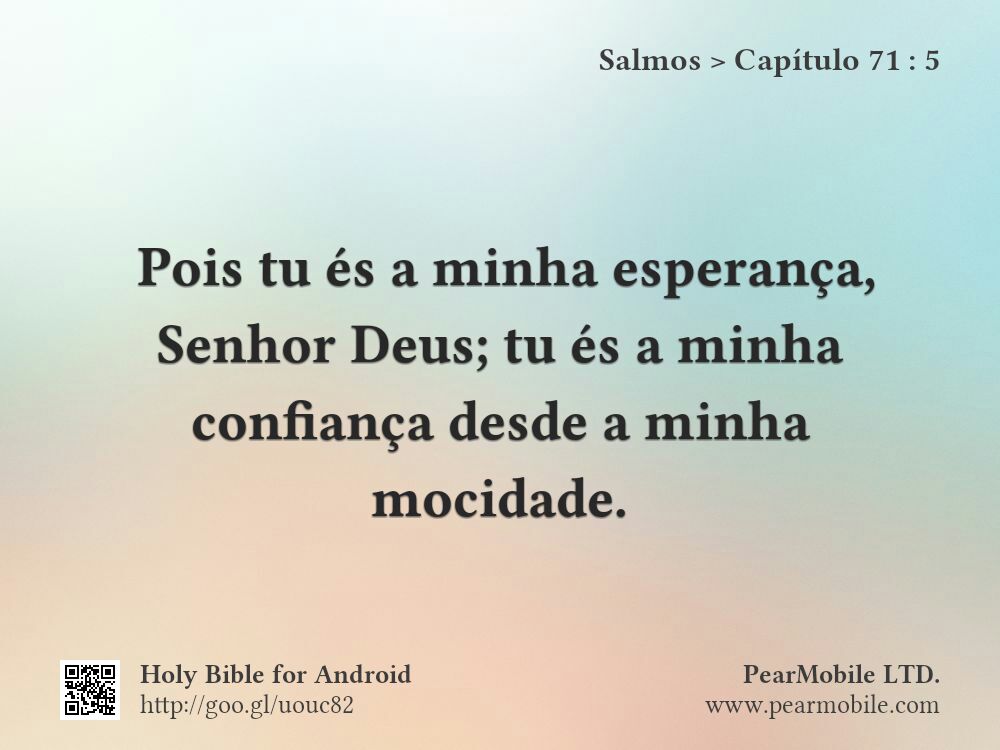 Salmos, Capítulo 71:5